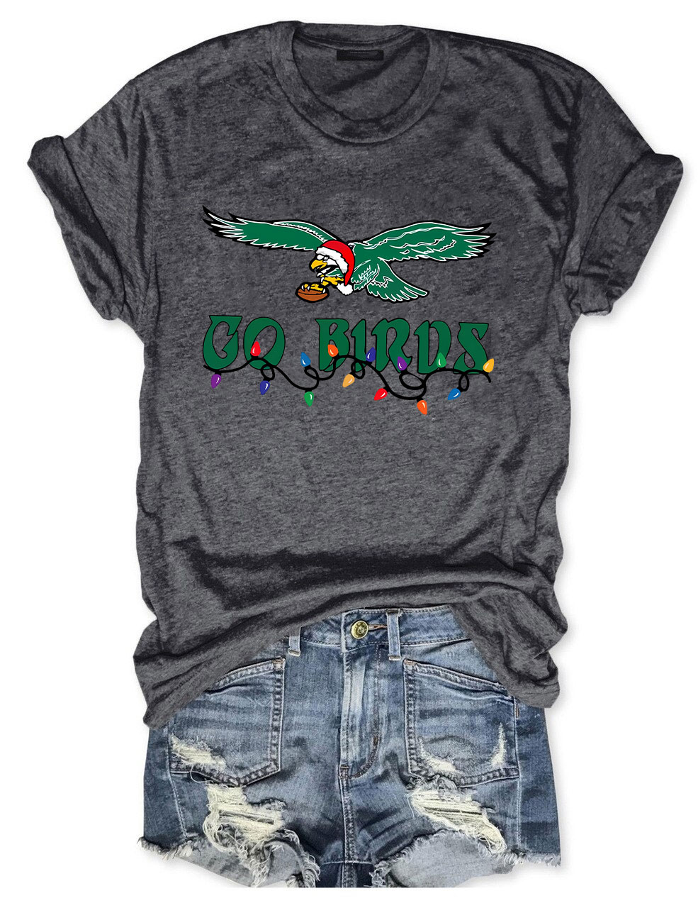 Go Birds Christmas Eagles T-Shirt