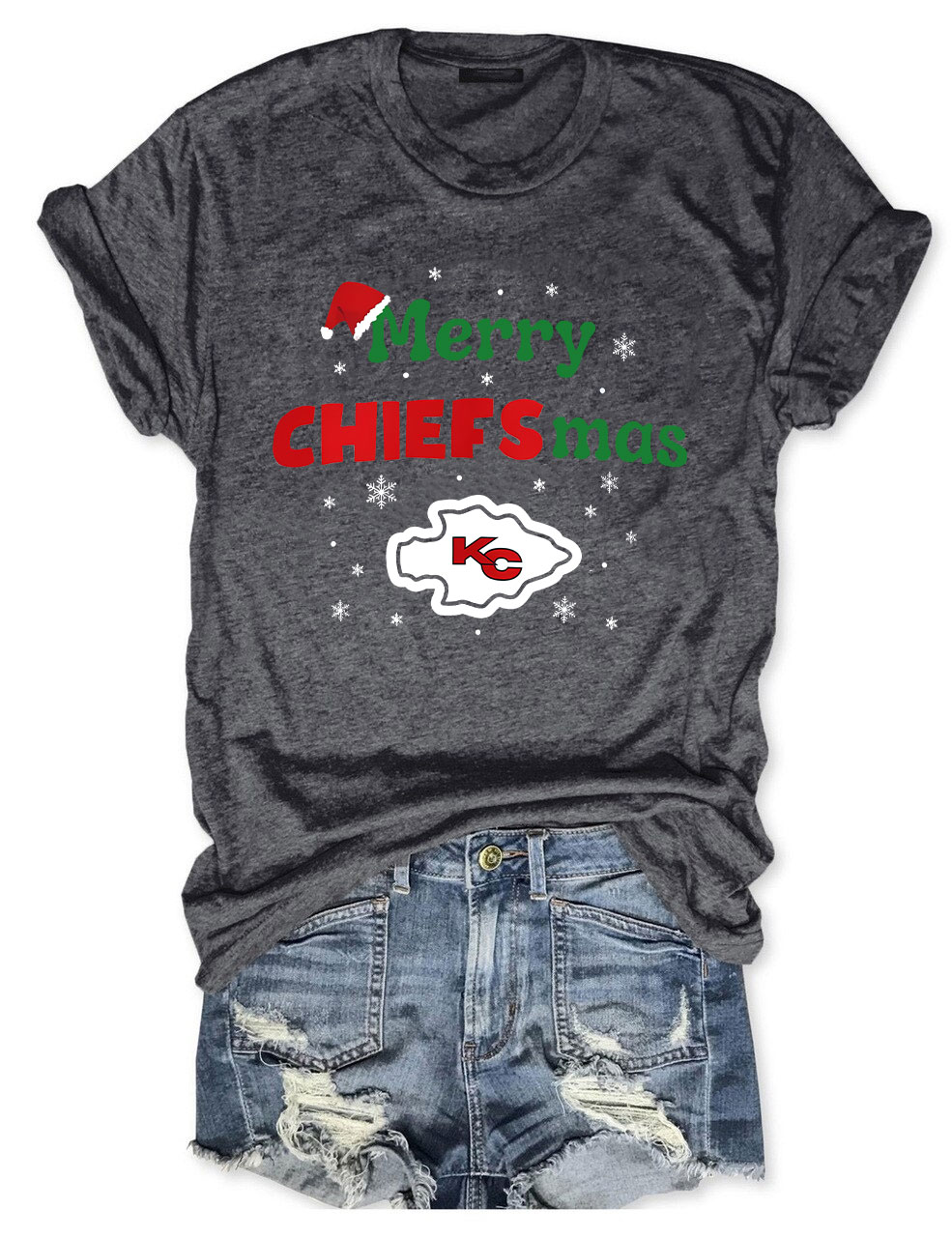 Kansas City Chiefs Merry Chiefsmas T-Shirt