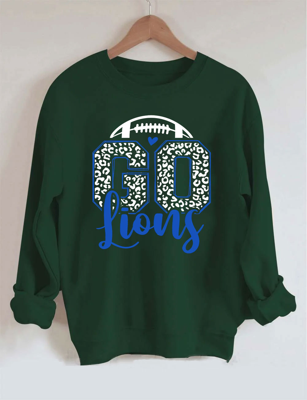 Leopard Go Lions Football Sweatshirt