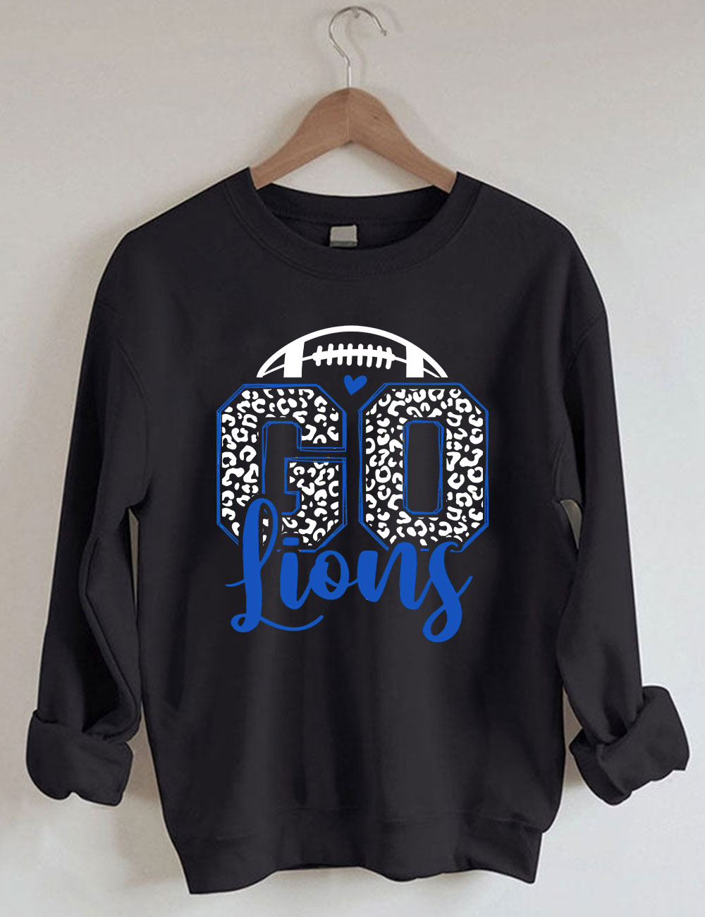 Leopard Go Lions Football Sweatshirt