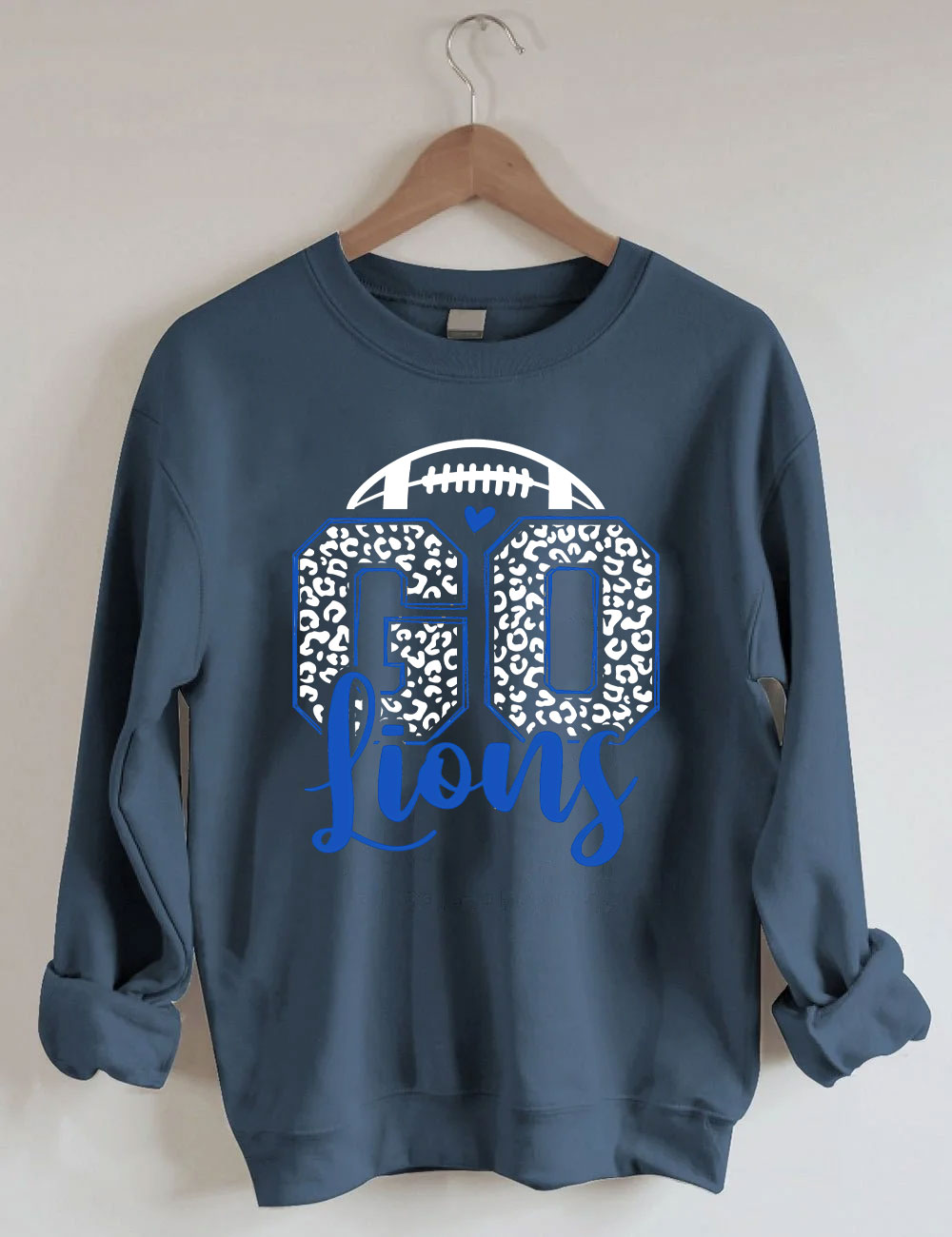 Leopard Go Lions Football Sweatshirt