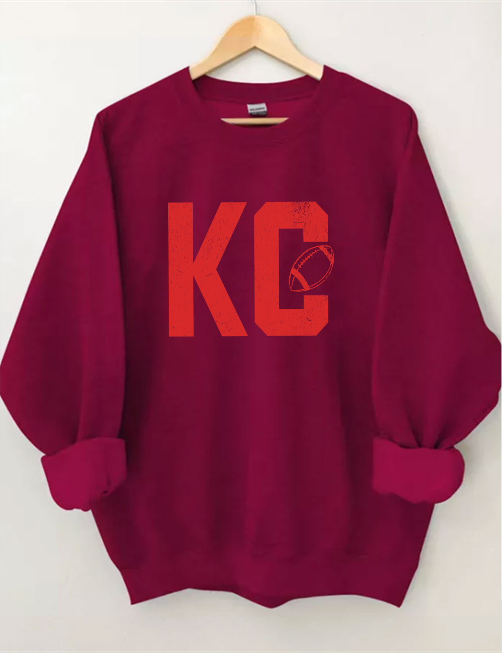 KC Kansas City Football Sweatshirt