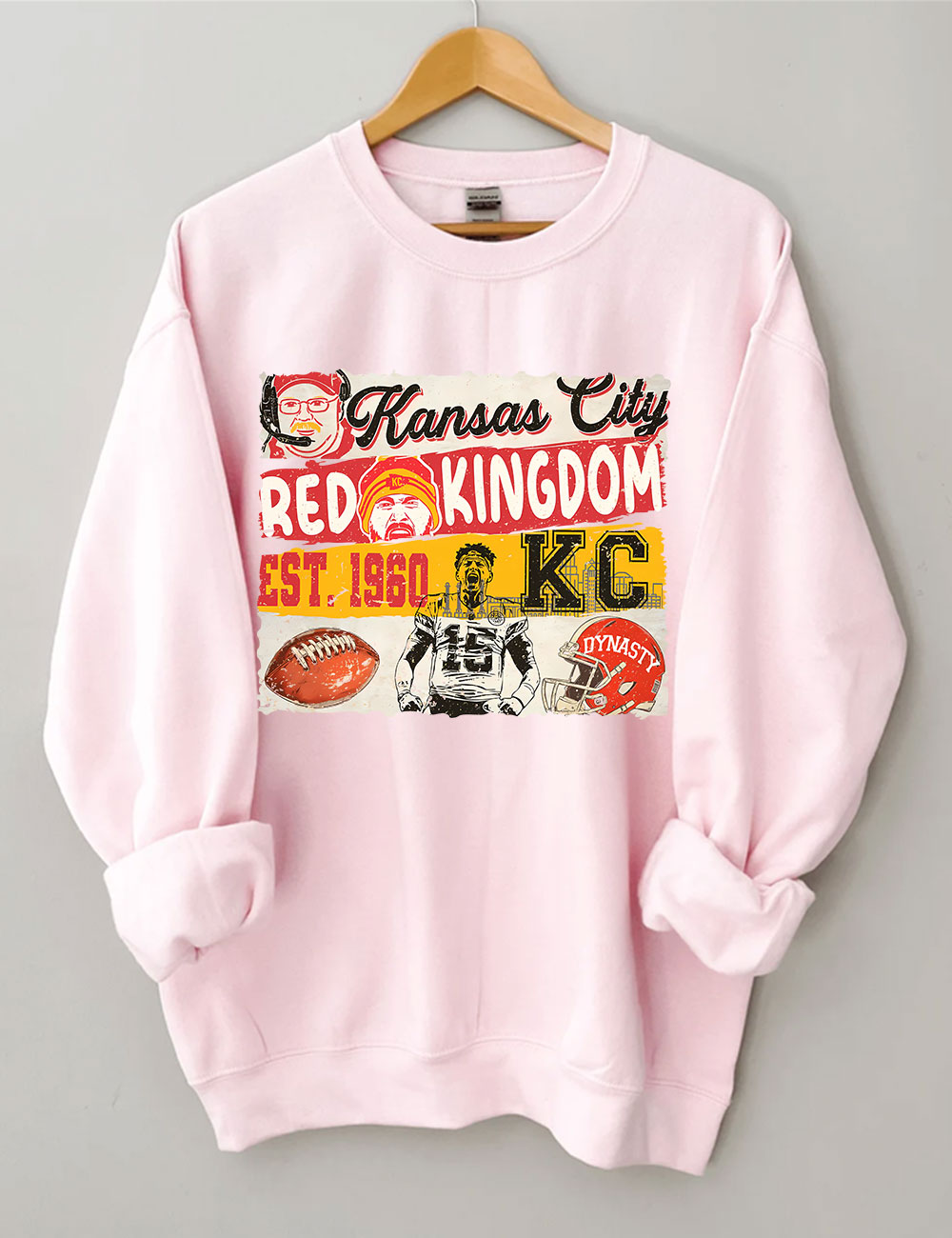 KC Chiefs Red Kingdom Superbowl Football Sweatshirt