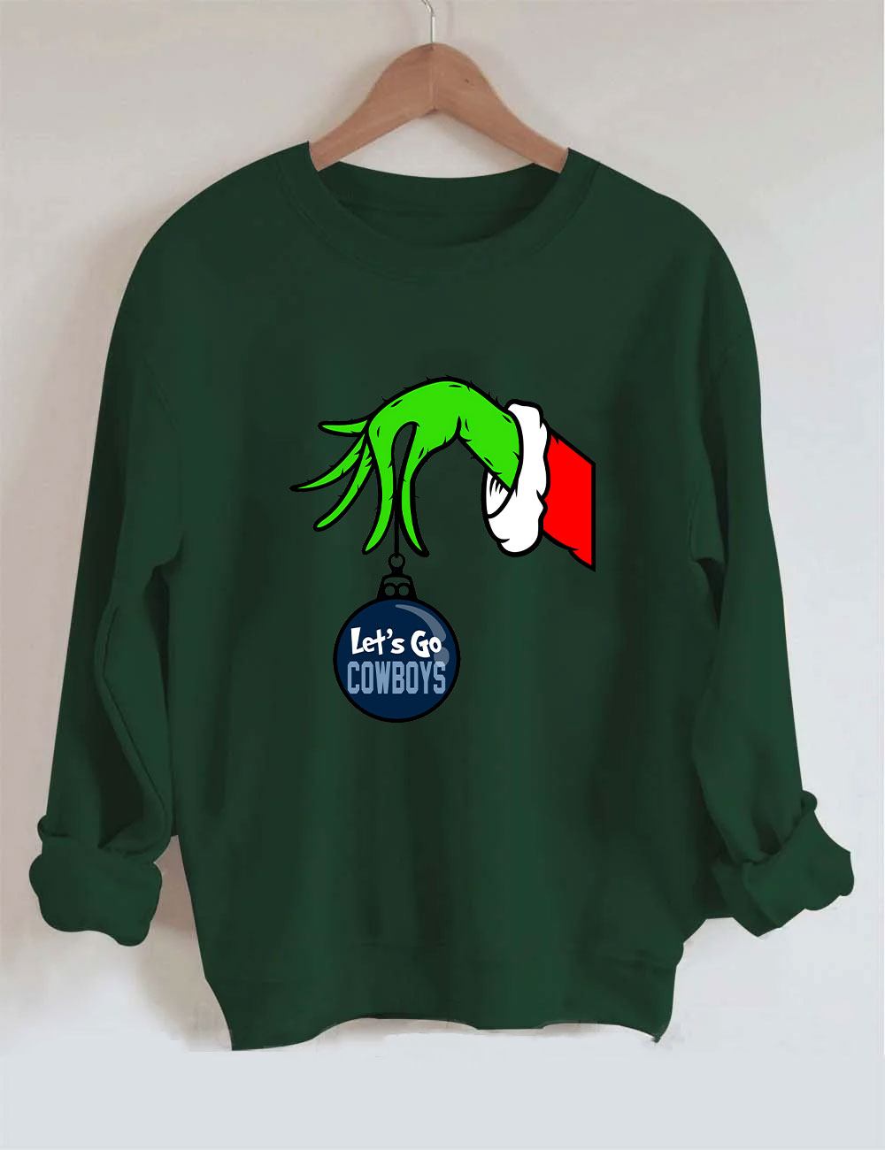 Grinch Cowboys Christmas Sweatshirt