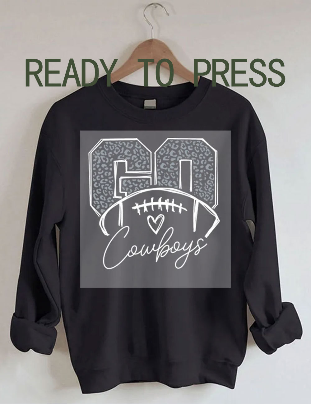 Go Dallas Cowboys DTF Heat Transfer