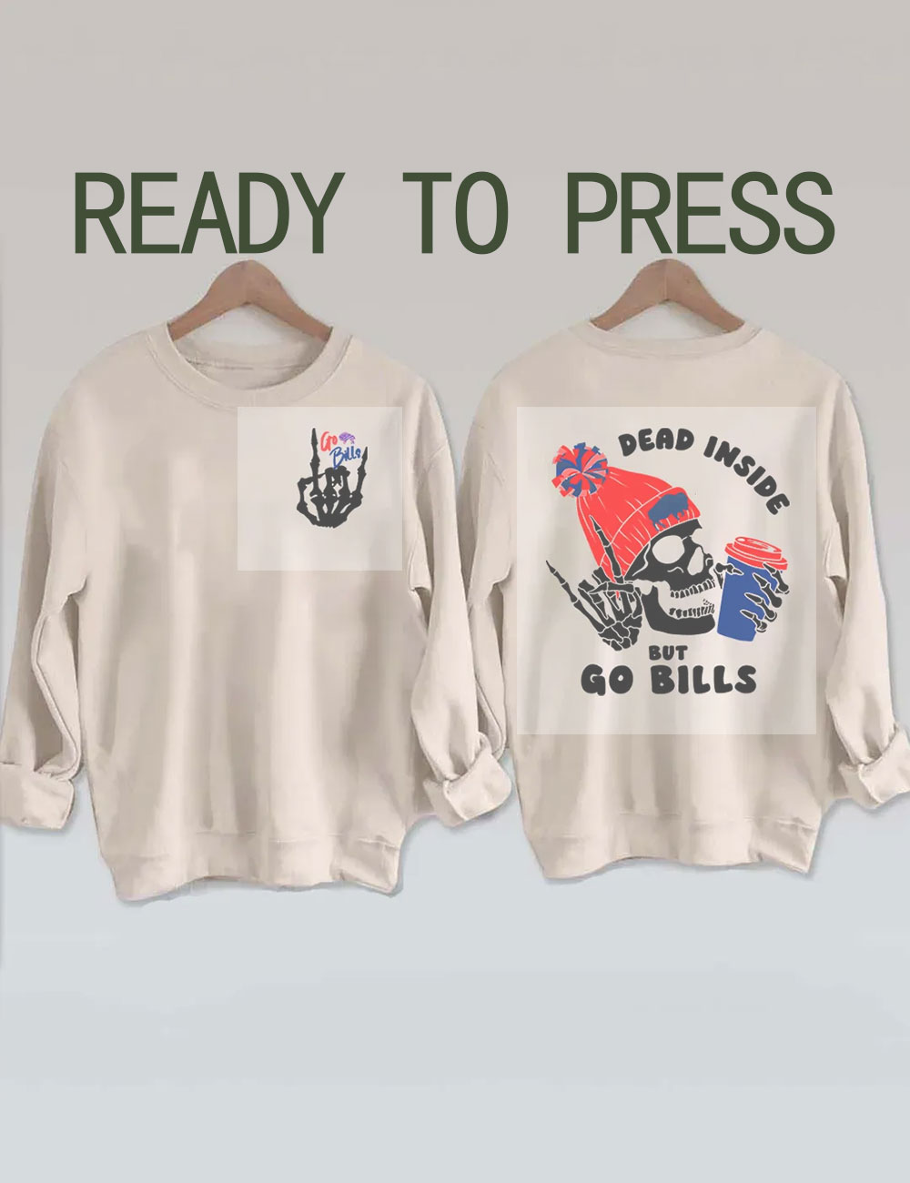 Lets Go Buffalo Football DTF Heat Transfer