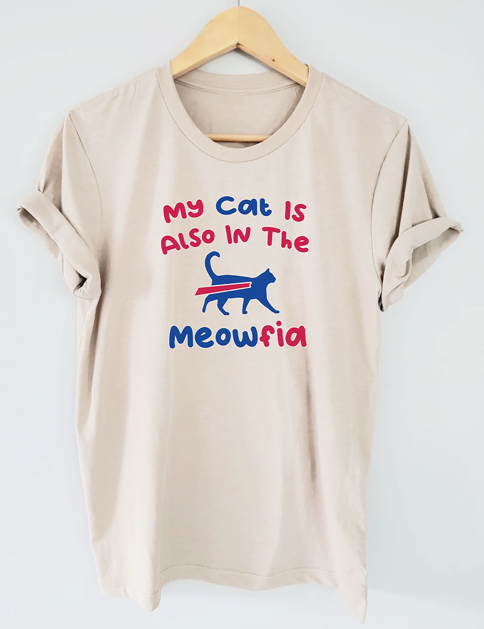My Cat Is Also In The Meowfia Buffalo Football T-Shirt