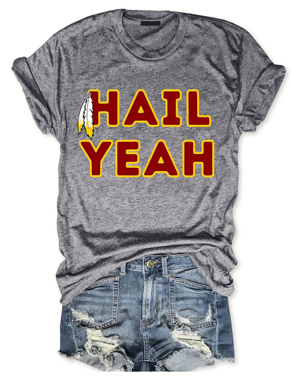 Hail Yeah Washington Commanders Football T-Shirt