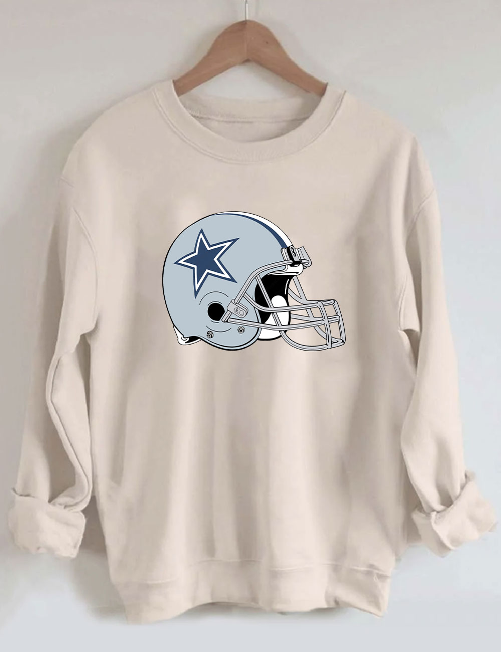 Cowboys Helmet Football Sweatshirt