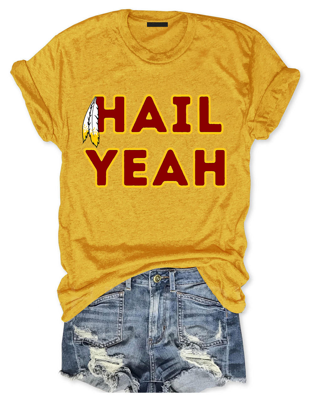 Hail Yeah Washington Commanders Football T-Shirt