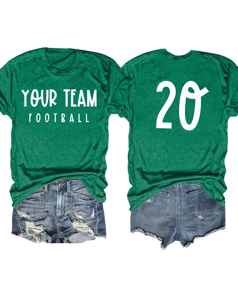 Customized Team Name Or Personal Name ，Sport Name ，Number T-shirt
