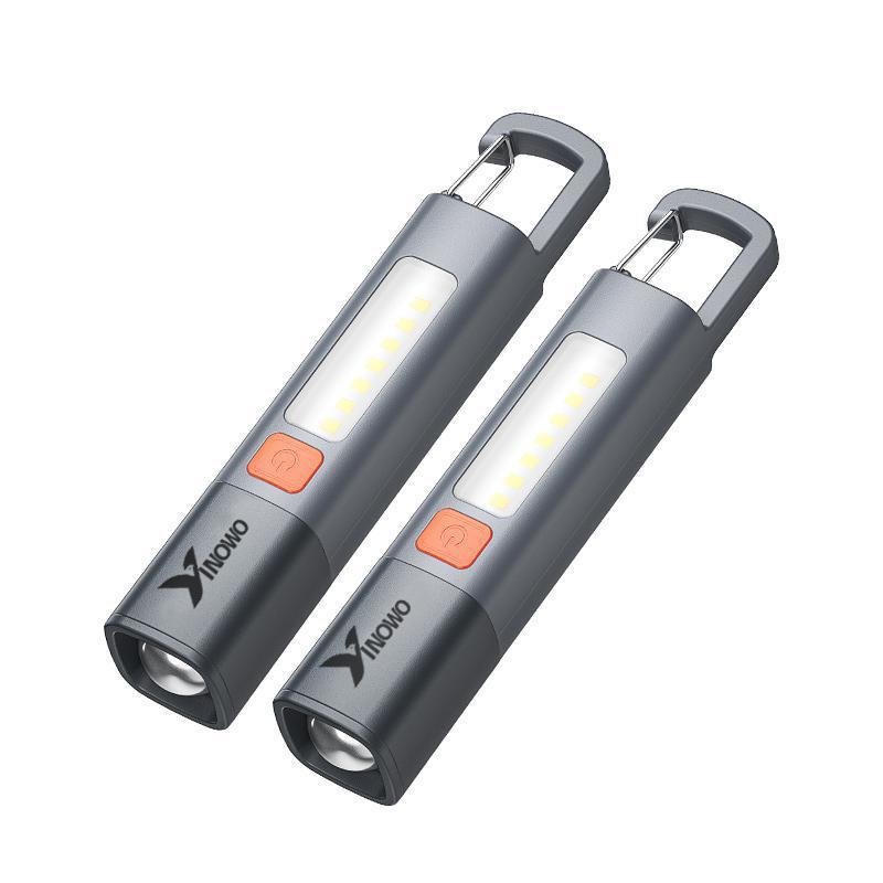 Rechargeable LED Flashlight: 3 Modes, IPX65 Waterproof & Durable for Camping, Fishing, Emergencies, Outdoor/Night Illumination