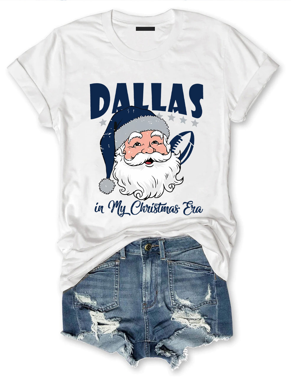 Vintage Dallas Football In My Christmas Era T-Shirt