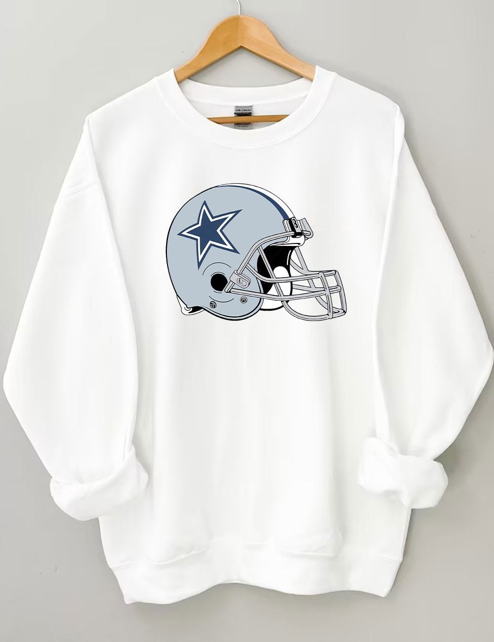 Cowboys Helmet Football Sweatshirt