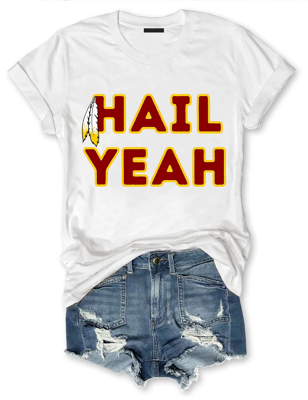 Hail Yeah Washington Commanders Football T-Shirt