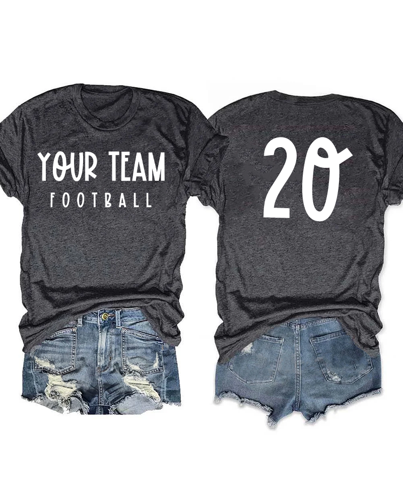 Customized Team Name Or Personal Name ，Sport Name ，Number T-shirt