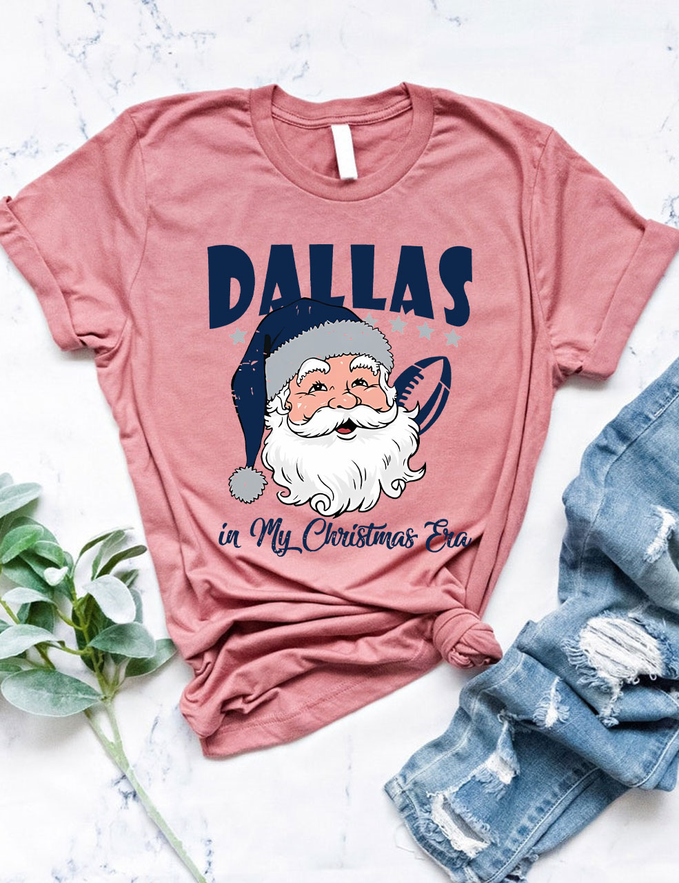 Vintage Dallas Football In My Christmas Era T-Shirt