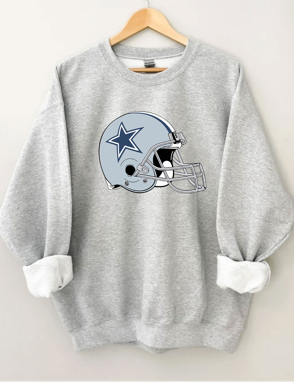 Cowboys Helmet Football Sweatshirt