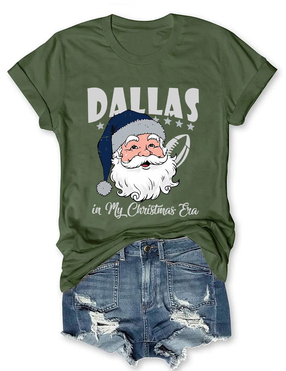 Vintage Dallas Football In My Christmas Era T-Shirt