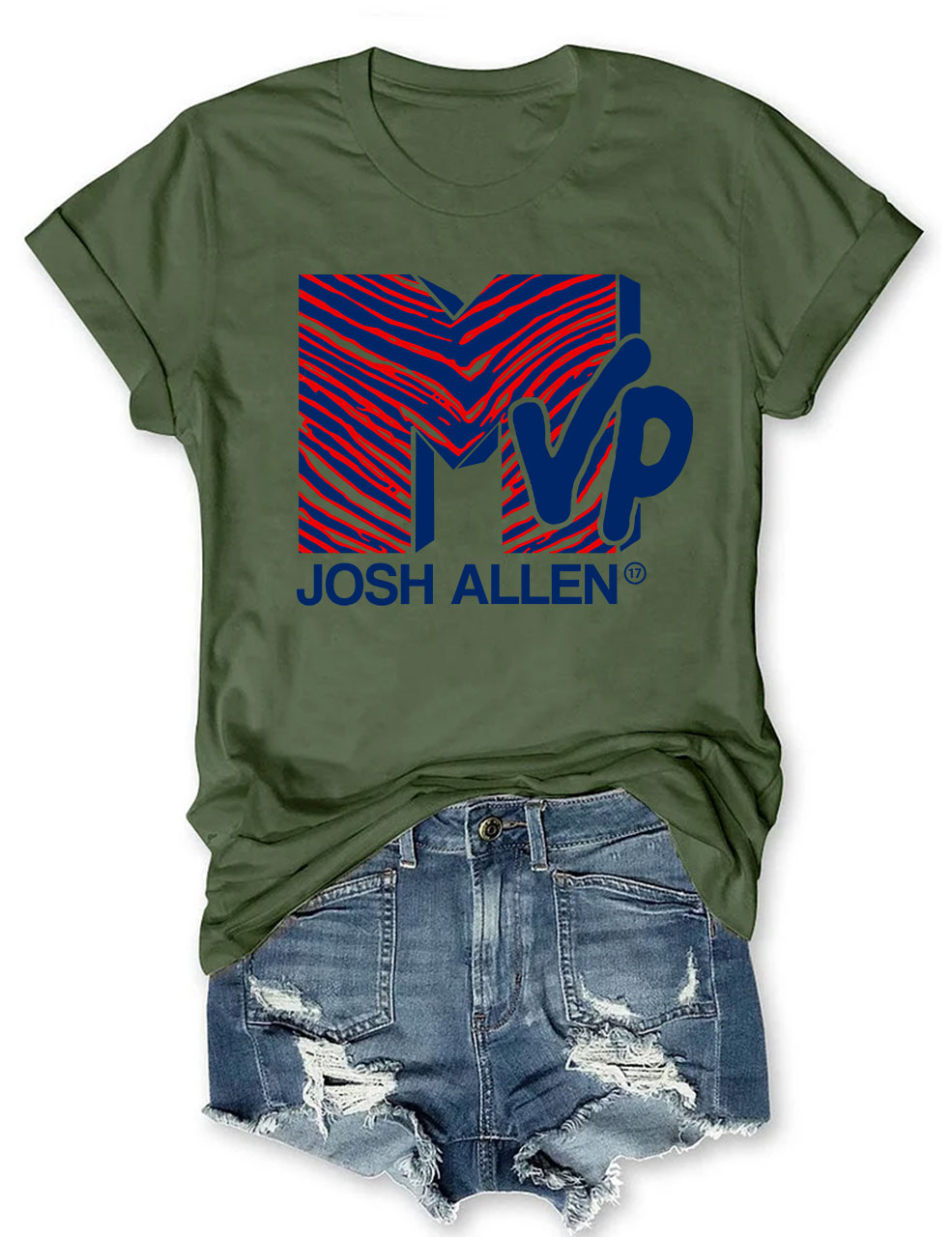 Josh Allen 17 MVP Tee Buffalo Funny T-Shirt