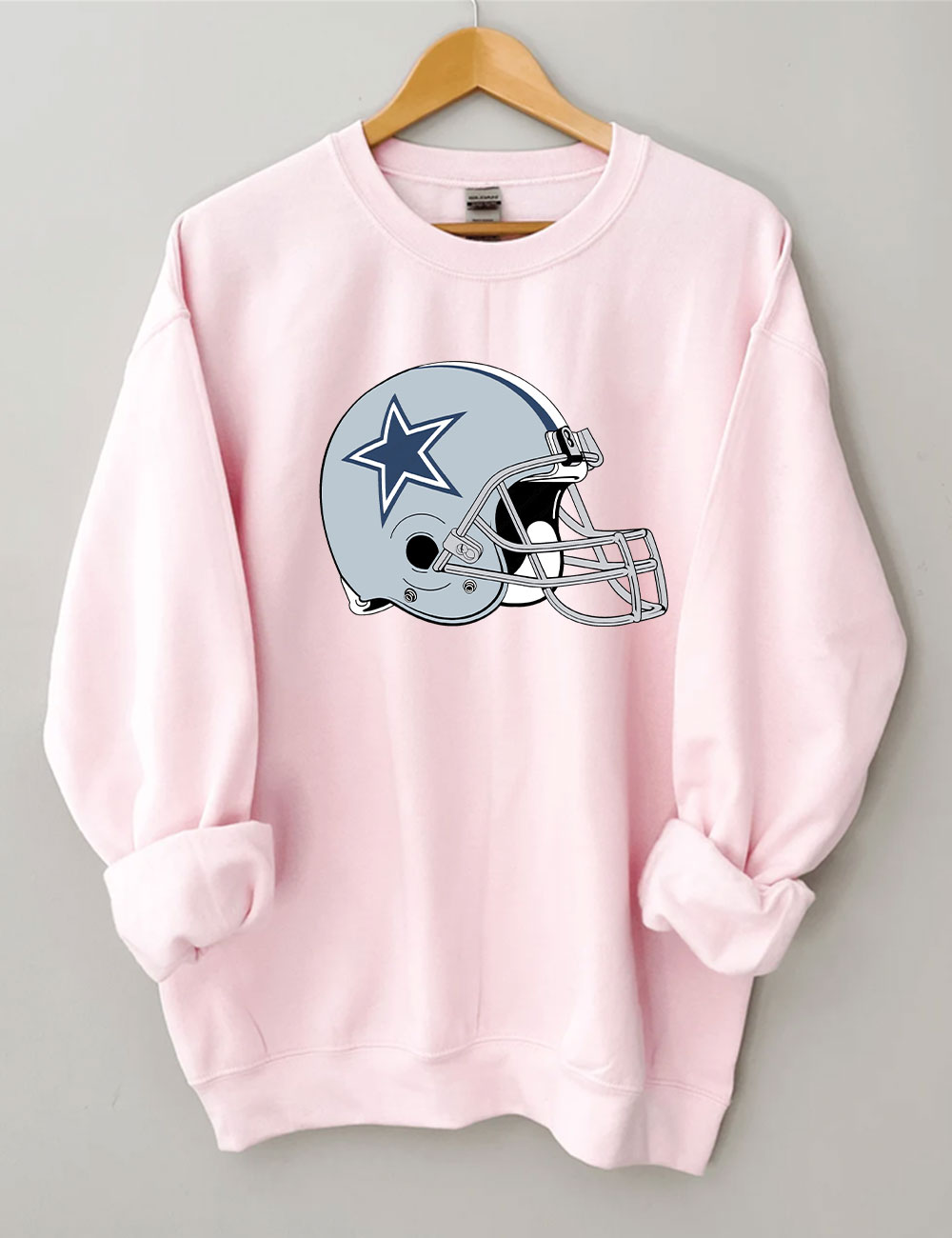Cowboys Helmet Football Sweatshirt