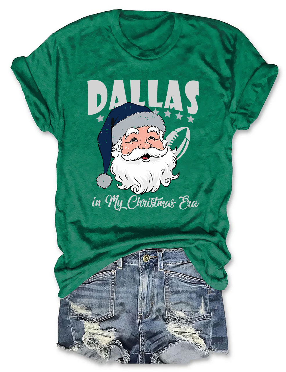 Vintage Dallas Football In My Christmas Era T-Shirt