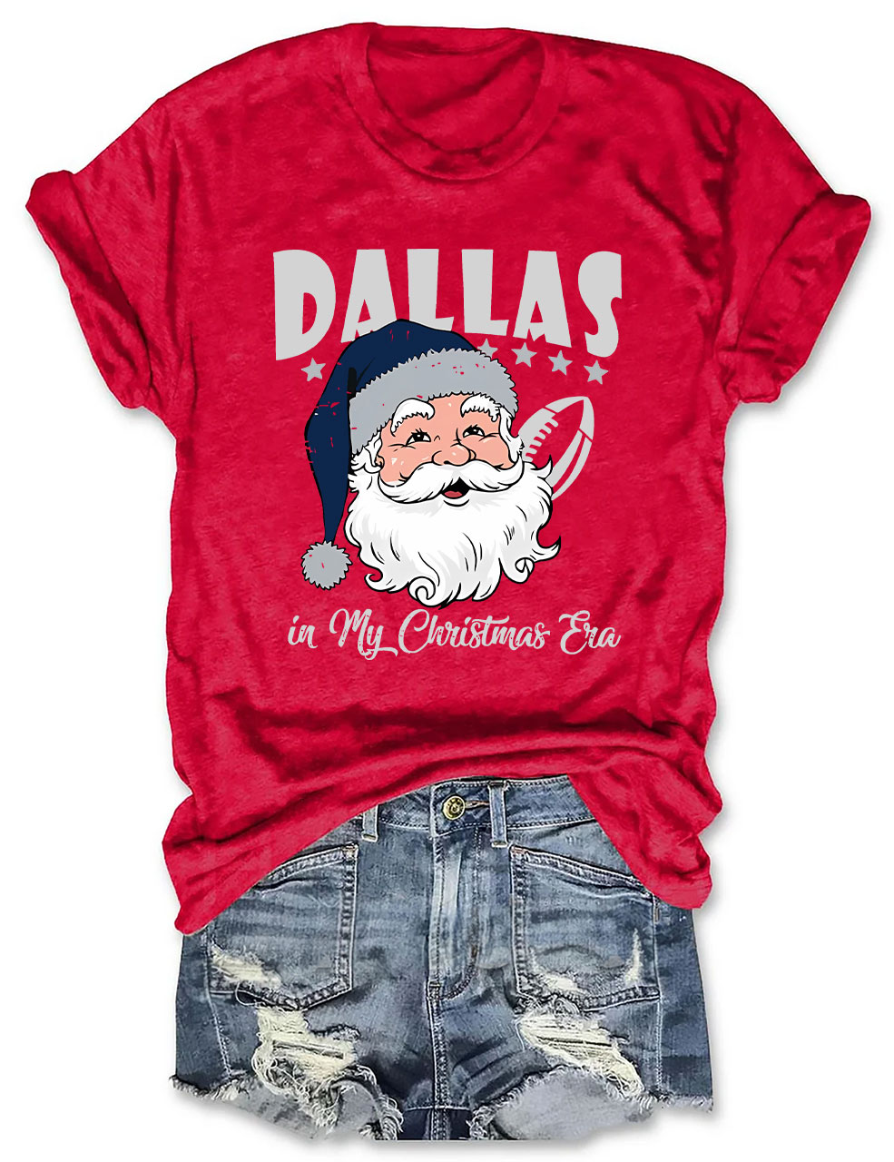 Vintage Dallas Football In My Christmas Era T-Shirt