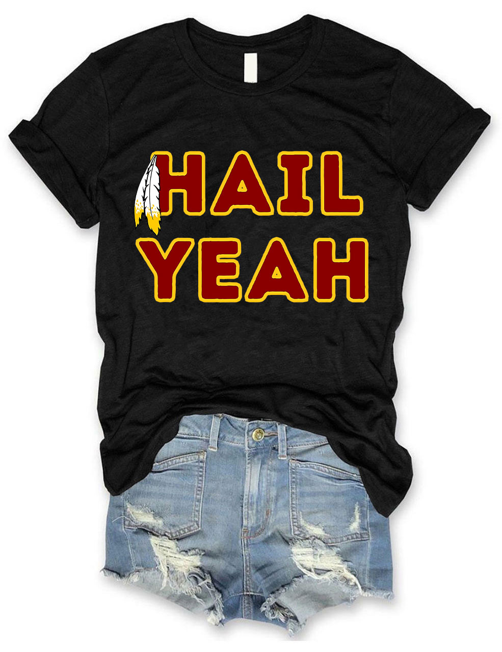 Hail Yeah Washington Commanders Football T-Shirt