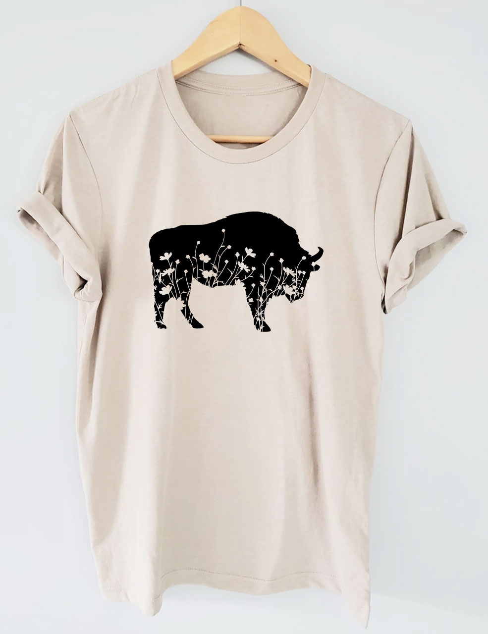 Floral Buffalo Funny T-Shirt