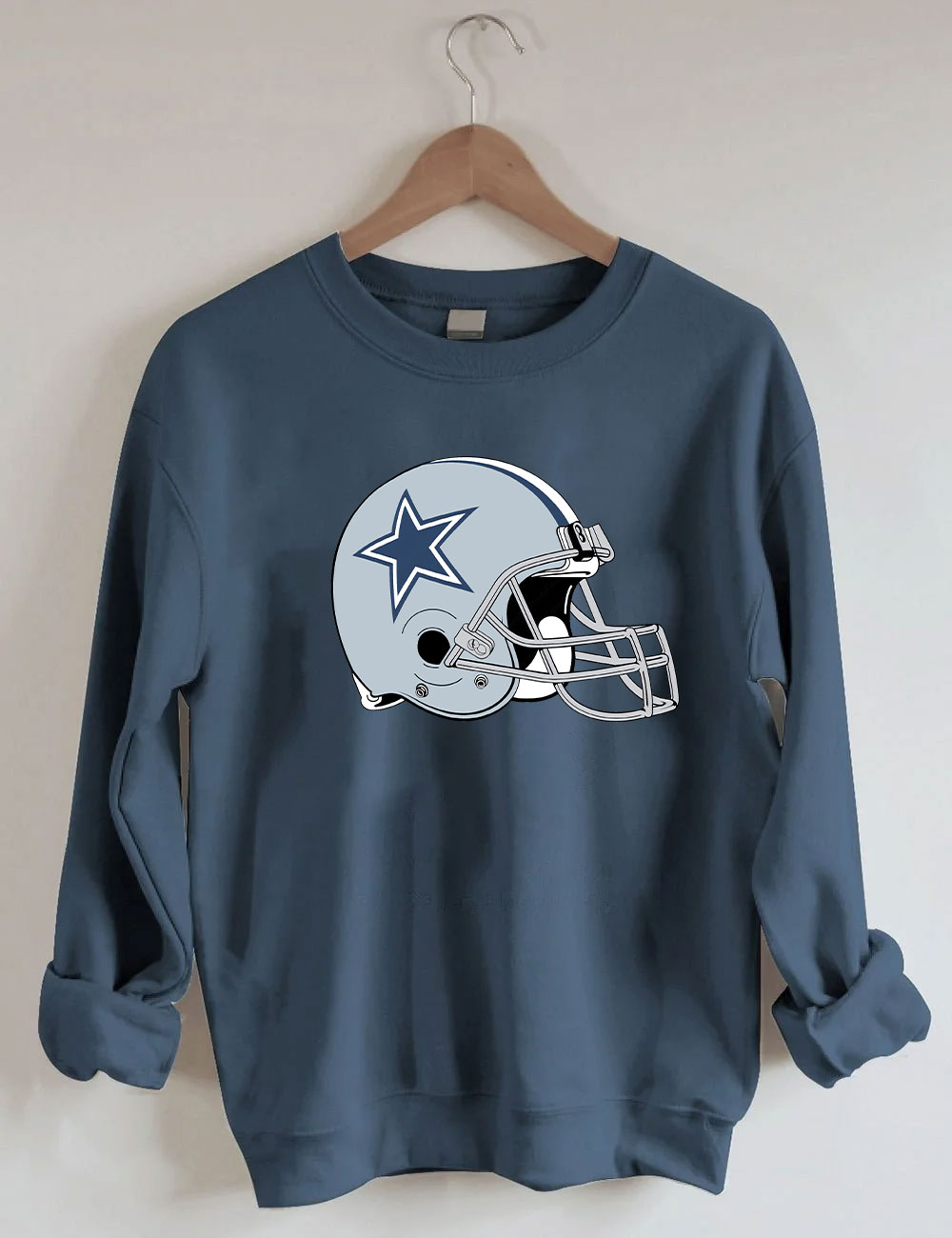Cowboys Helmet Football Sweatshirt