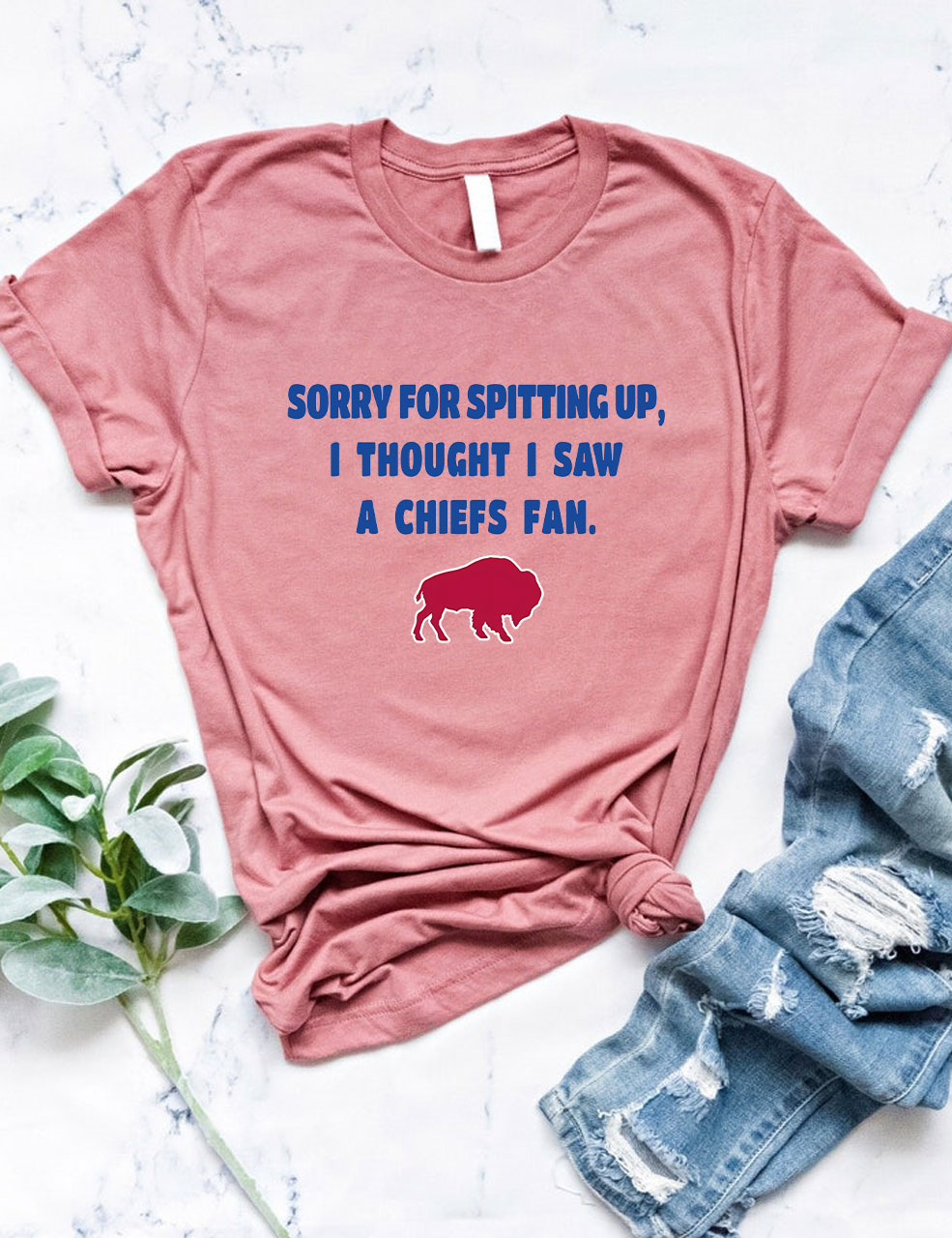Sorry For Spitting Up Funny Buffalo T-Shirt