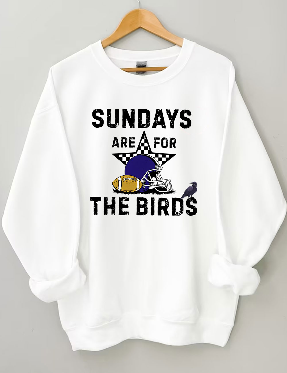 Sundays Are For The Birds Baltimore Funny Football Sweatshirt