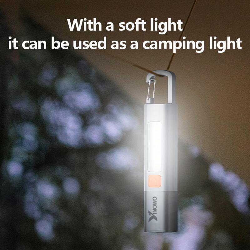 Rechargeable LED Flashlight: 3 Modes, IPX65 Waterproof & Durable for Camping, Fishing, Emergencies, Outdoor/Night Illumination