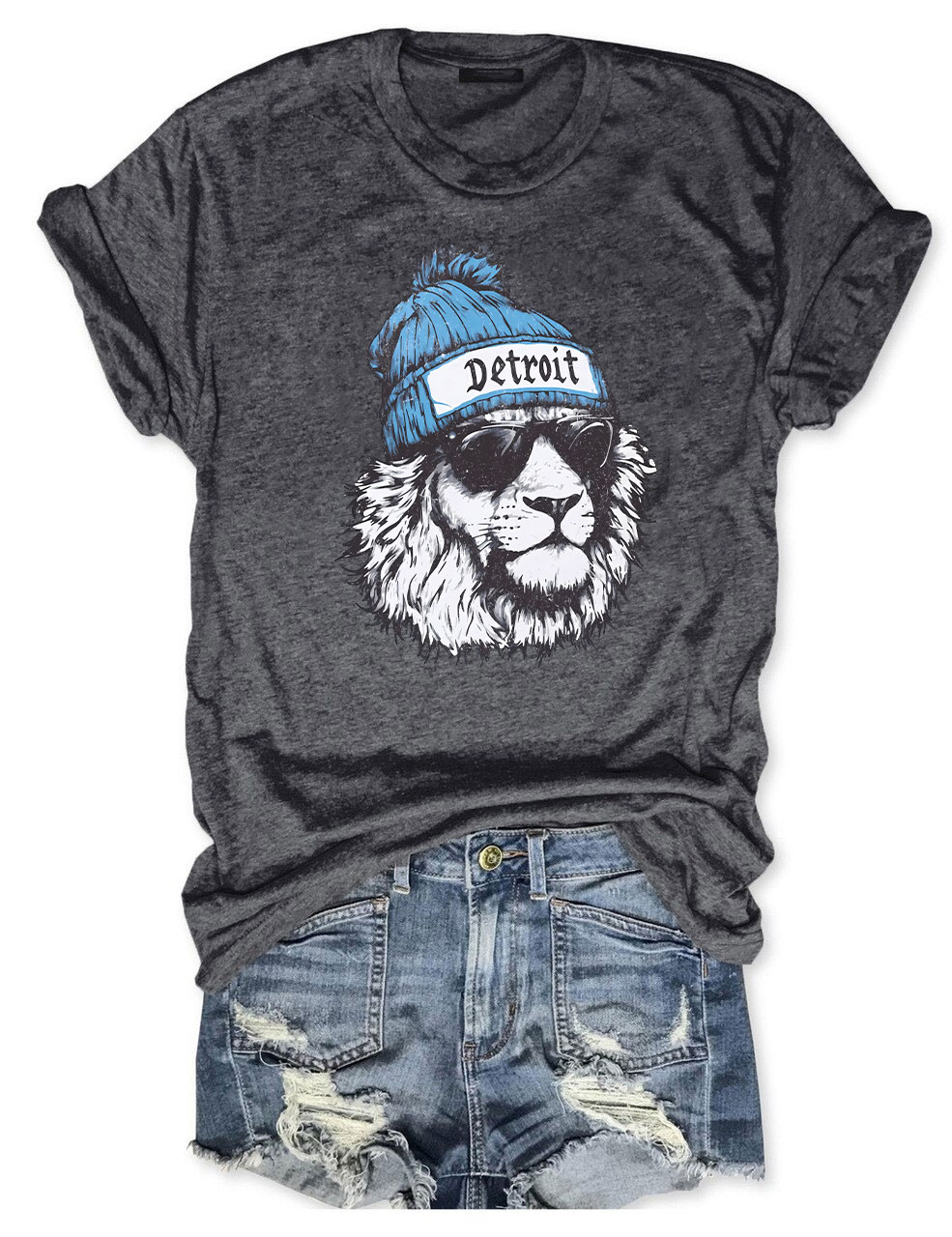 Trendy Game Day Detroit Football T-Shirt