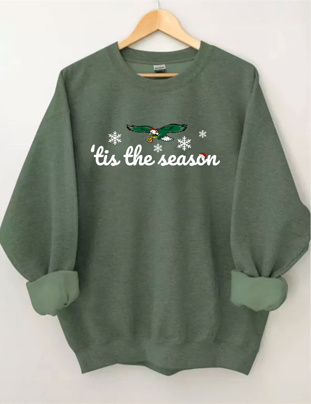 Tis The Season Santa Bird Gang Christmas Football Sweatshirt