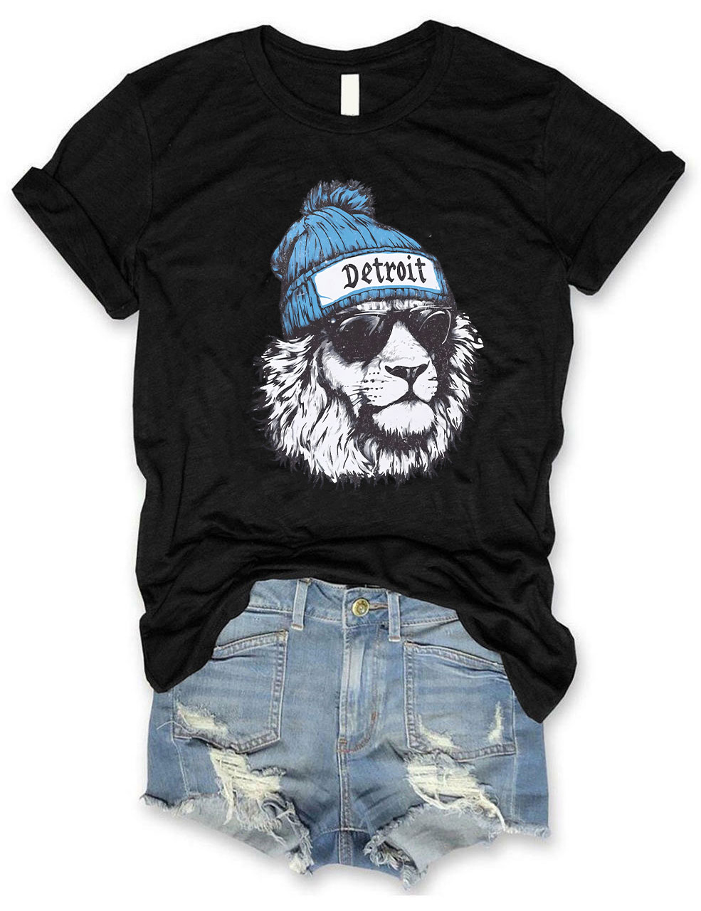 Trendy Game Day Detroit Football T-Shirt