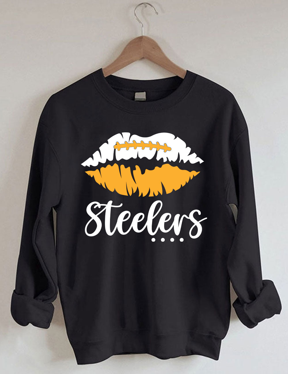 Pittsburgh Steelers Lips Football Sweatshirt