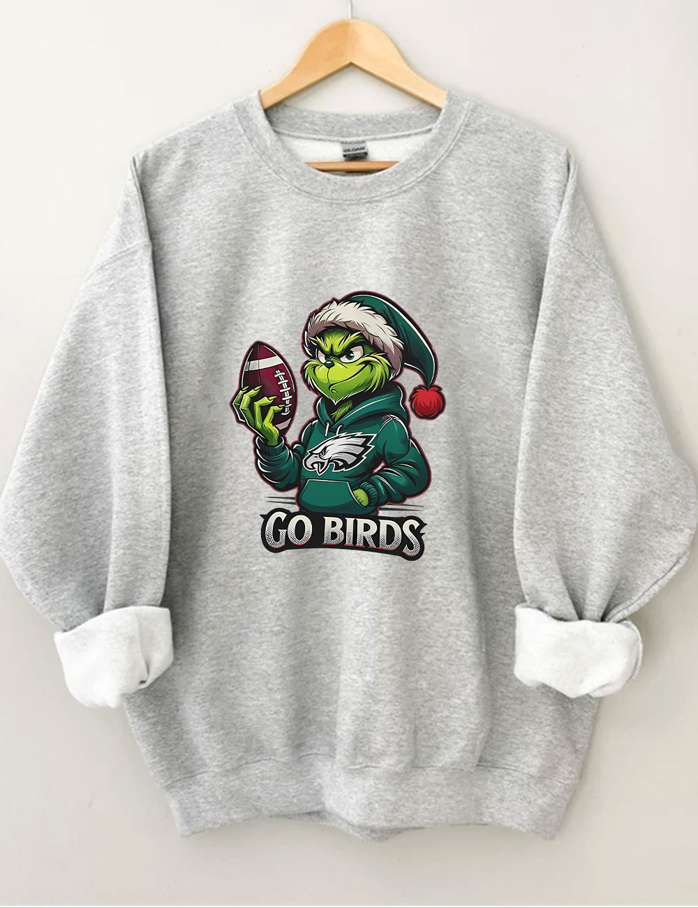 Go Birds Christmas Grinch Football Sweatshirt