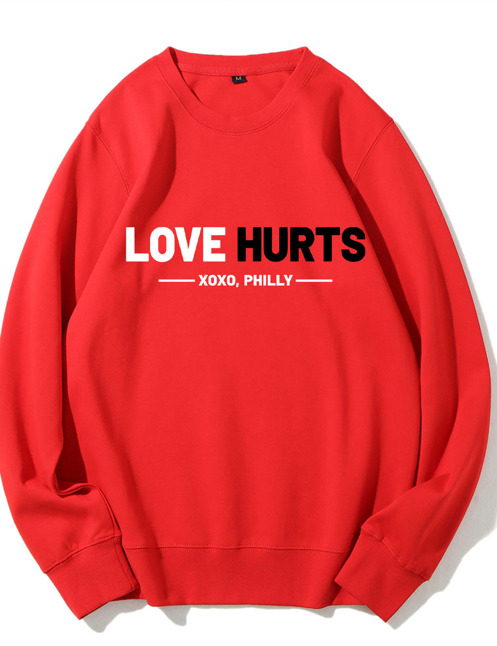 Love Hurts No One Like Us We Don't Care Eagles Football Sweatshirt