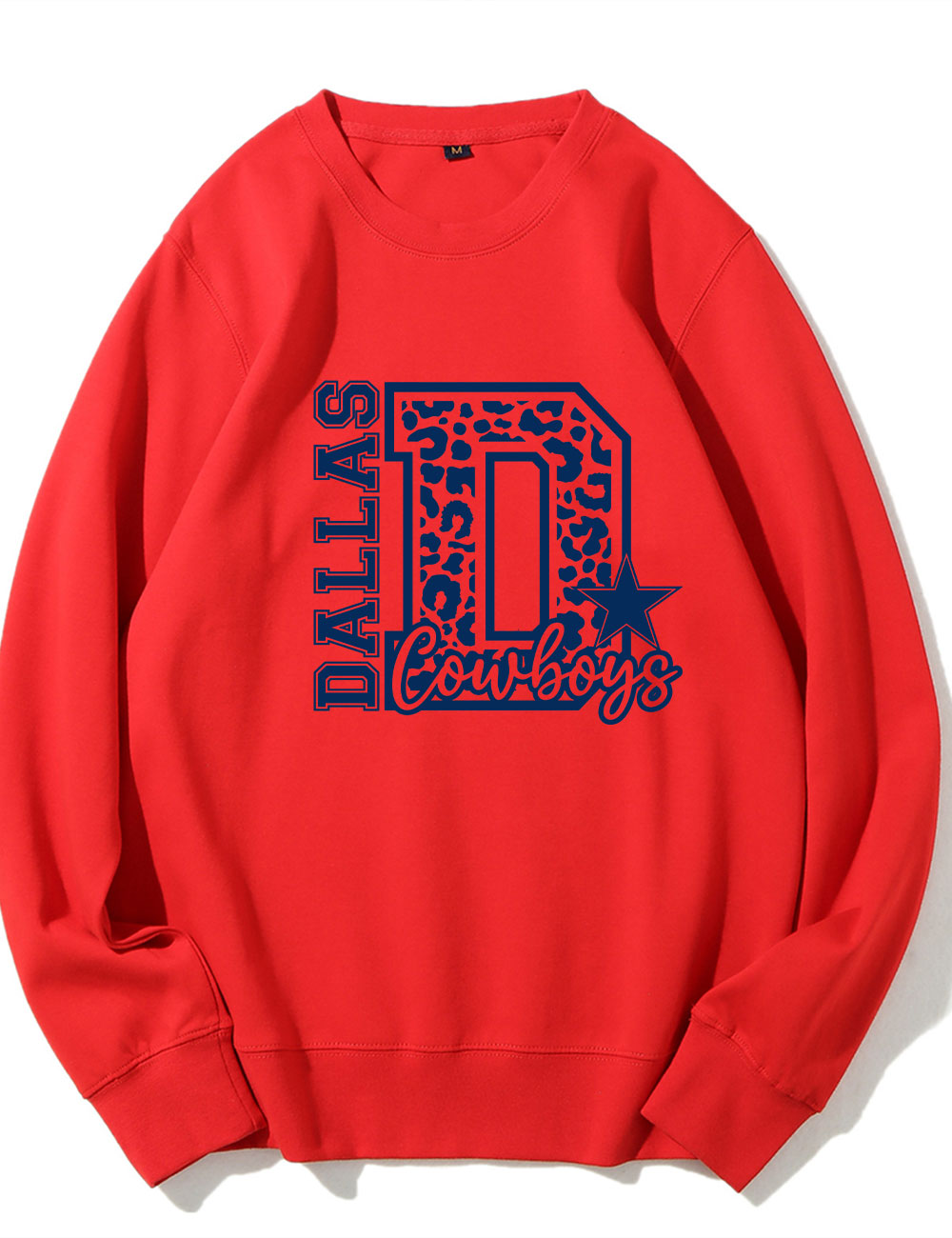 Leopard Cowboys Star Football Sweatshirt