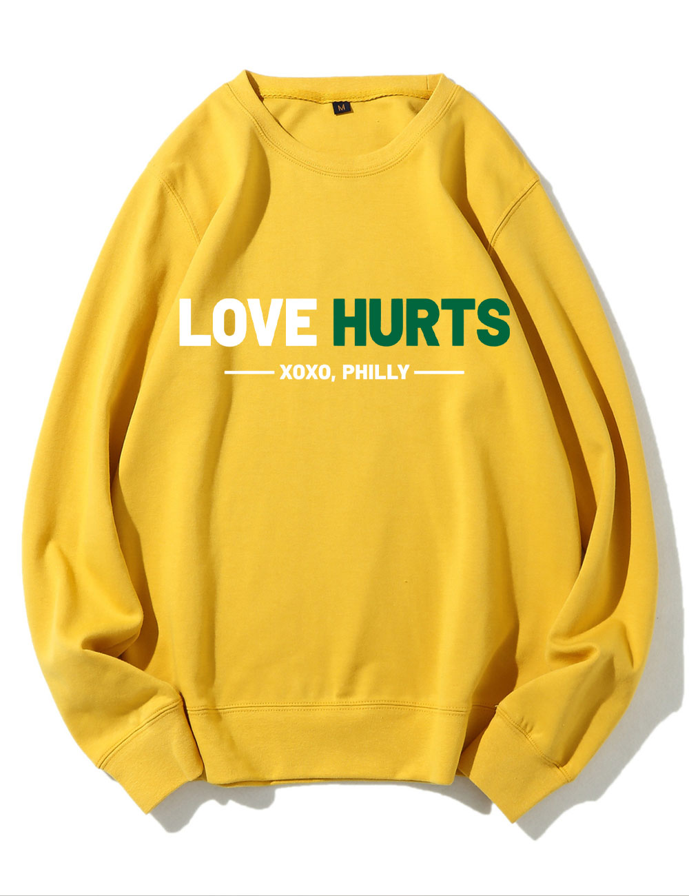 Love Hurts No One Like Us We Don't Care Eagles Football Sweatshirt