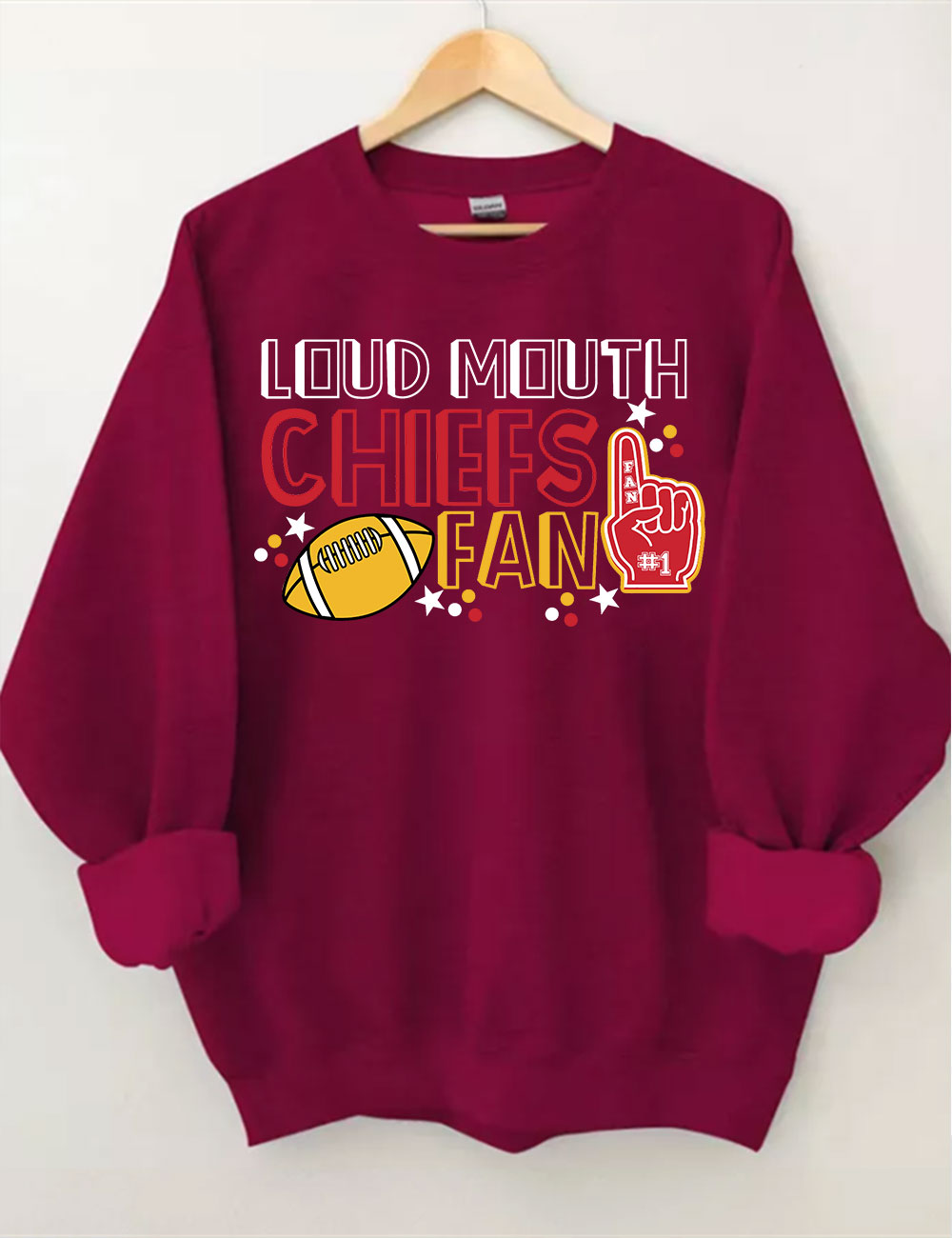 Loud Mouth Chiefs Fan Football Sweatshirt