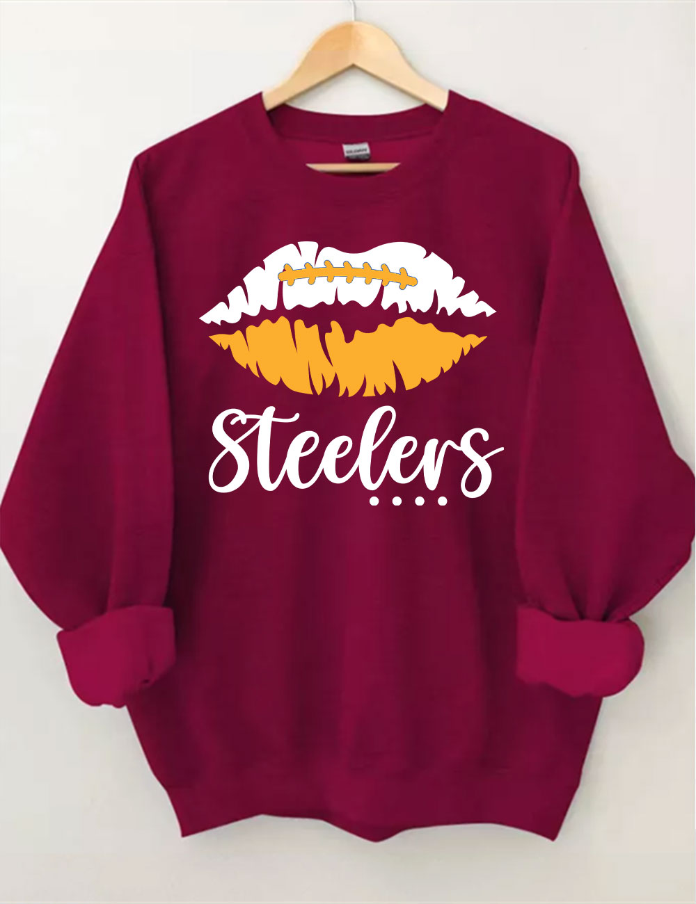 Pittsburgh Steelers Lips Football Sweatshirt