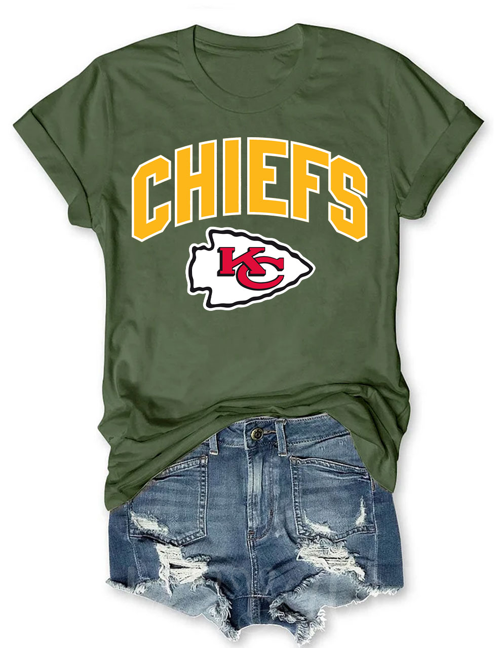 Retro Kansas City Chiefs Football T-Shirt