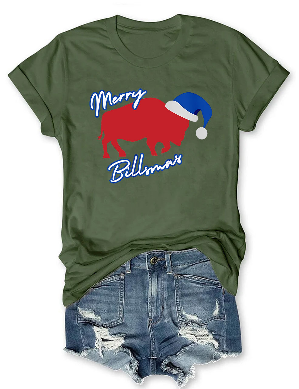 MERRY BILLSMAS Buffalo Bills T-Shirt