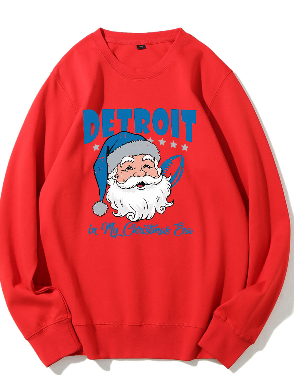 Vintage Detroit Football In My Christmas Era Sweatshirt