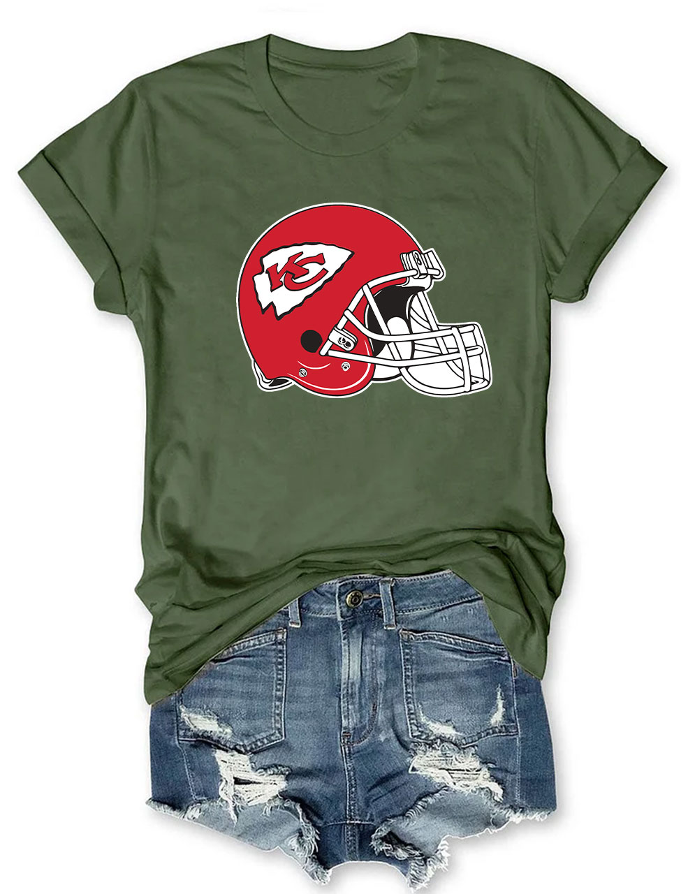 Chiefs Helmet Football T-Shirt