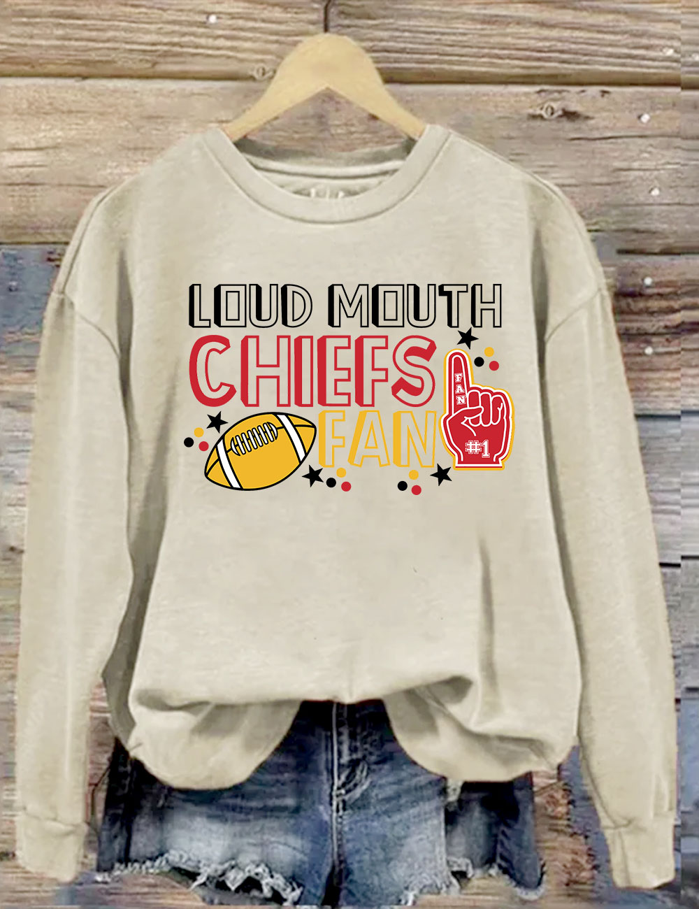 Loud Mouth Chiefs Fan Football Sweatshirt