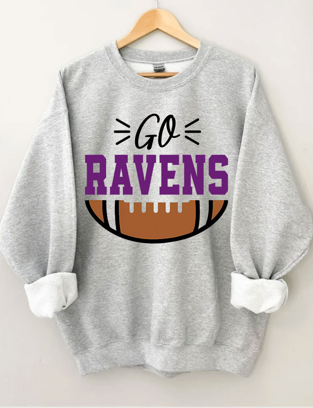 Go Ravens Football Sweatshirt