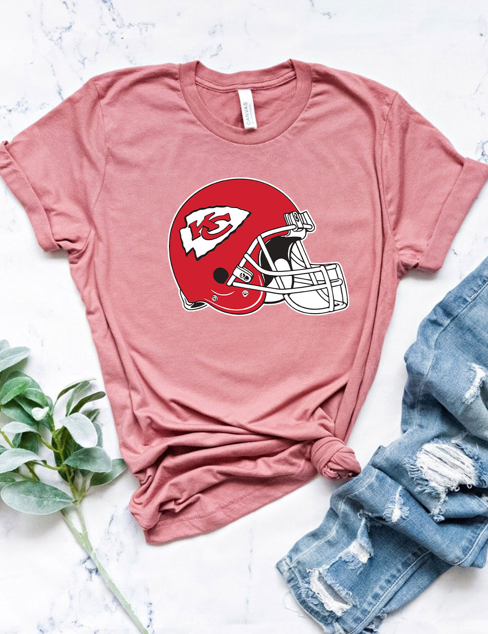 Chiefs Helmet Football T-Shirt